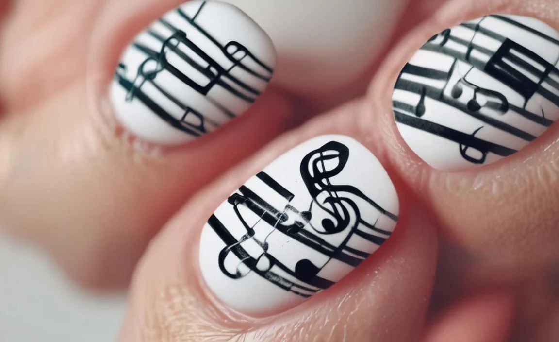 Music Note Nail Design Inspiration: Genius Ideas 1 Why Music Note Nails Rock