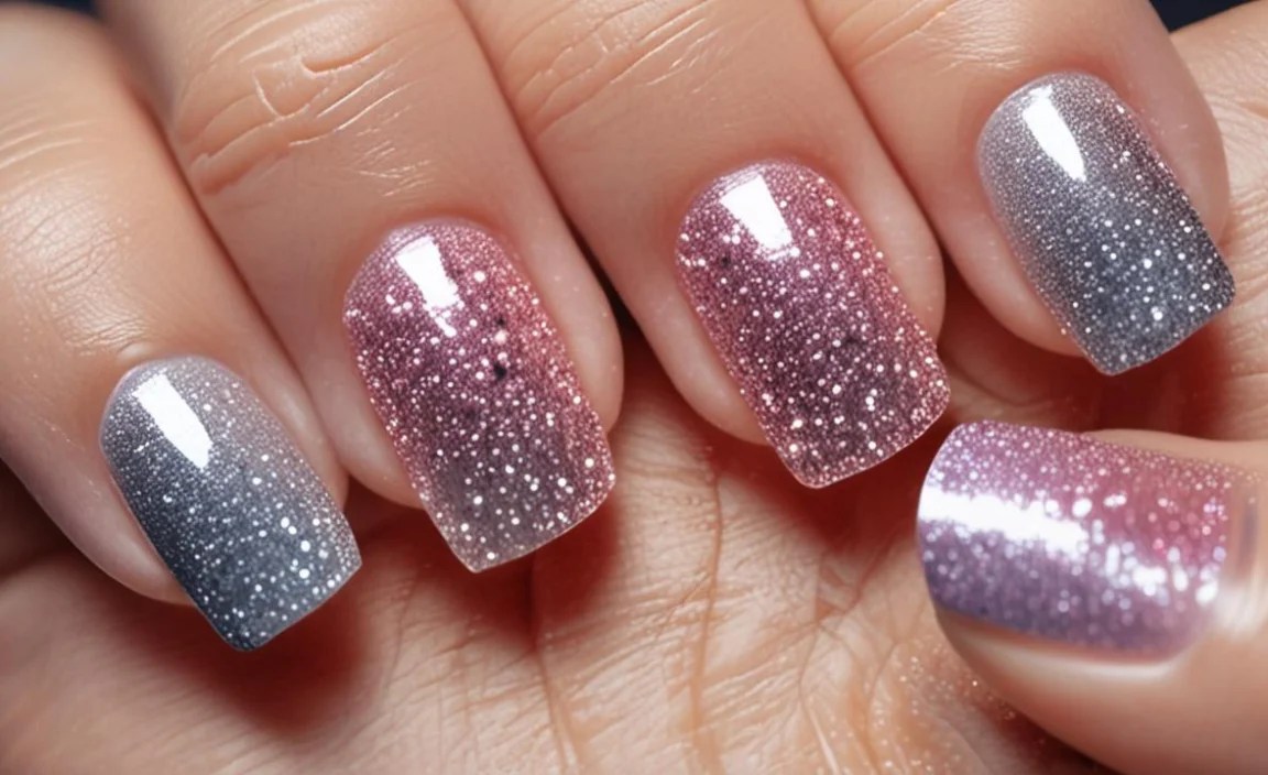 Alternative Glitter Ombre Techniques