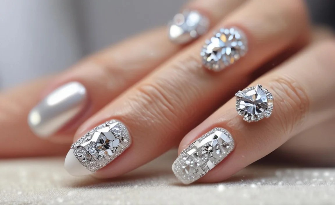 Stunning Bridal Rhinestone Nails For Your Perfect Day! 3 Choosing the Right Rhinestone Design