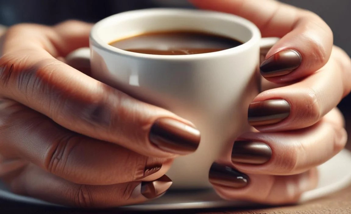 Trendy Coffee Nail Designs You’Ll Love To Try Today! 5 DIY Coffee Nail Design Ideas