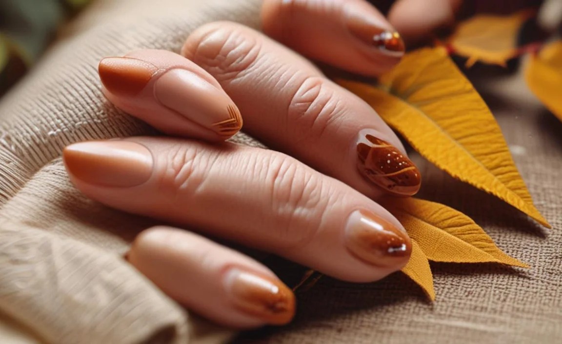 Autumn-Inspired Nail Design With Leaves: Essential Guide 3 Easy Techniques for Autumn Leaf Nail Designs