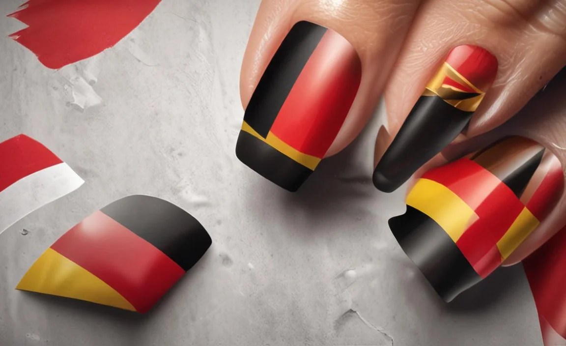 Elevating Your Germany Flag Nails: Creative Variations
