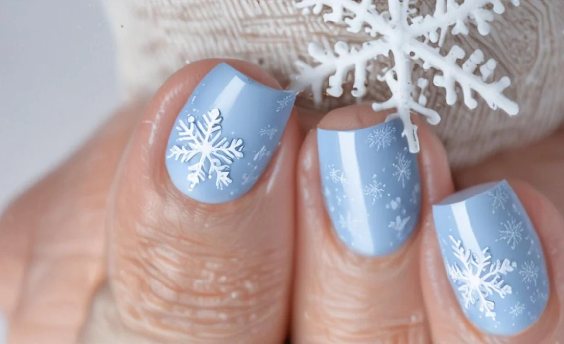 Snowflake Winter Gel Nail Designs: Essential Tips! 2 Embrace the Winter Magic!