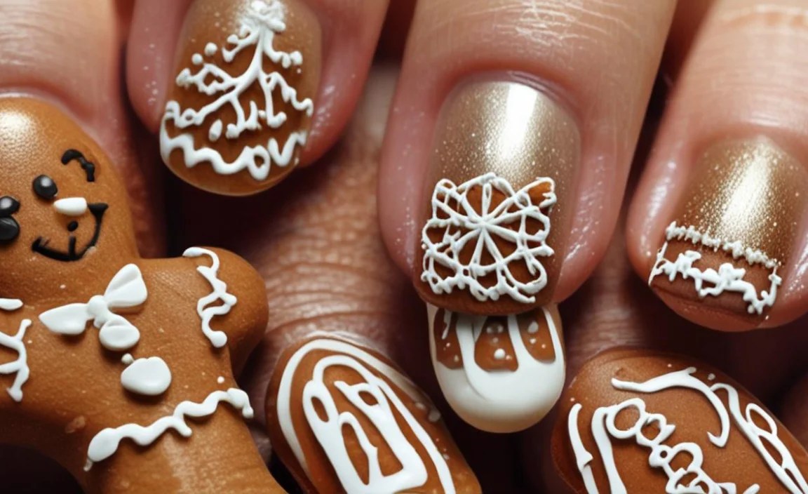 Gingerbread Nail Art Variations and Tips