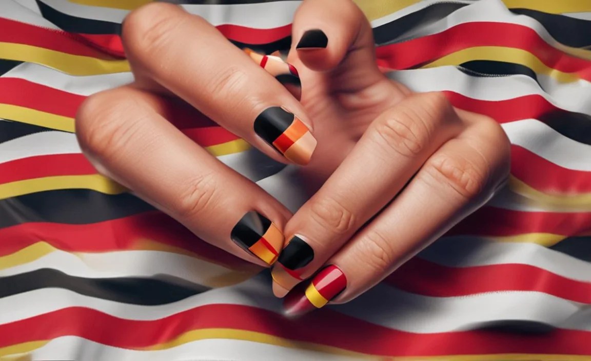 Step-by-Step: Creating Basic Germany Flag Nail Designs
