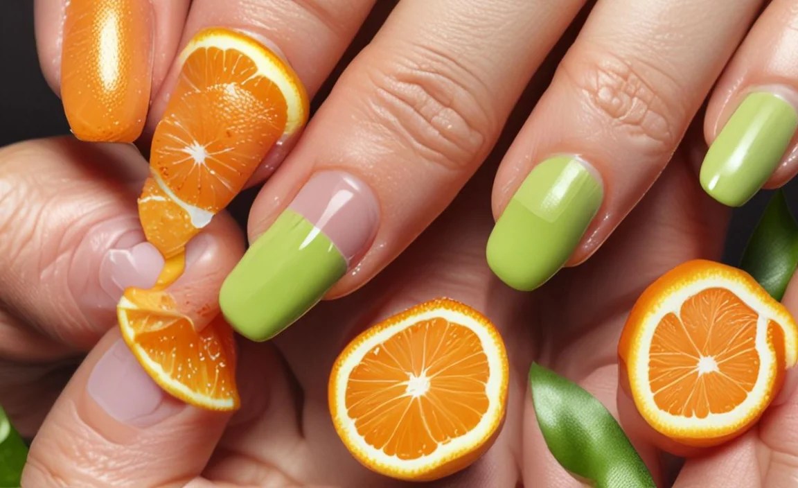 Step-by-Step: Creating Your Citrus Slice Nails