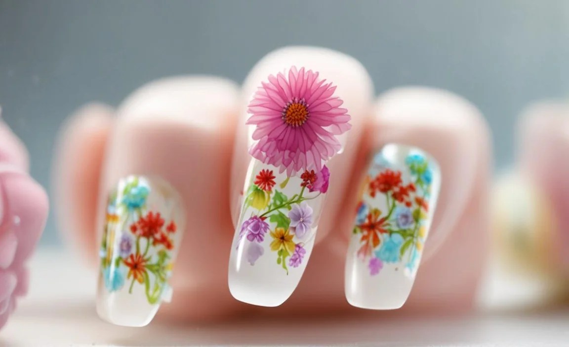 Clear Jelly Nails With Encapsulated Flowers: Stunning & Essential 6 Tips for Maintaining Your Blooming Nails