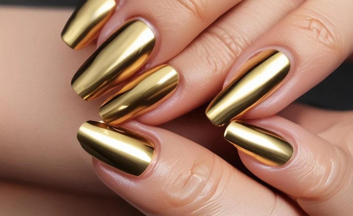 Luxury Chrome Gold Nails: Effortless Glamour 5 Tips for the Most Luxurious Shine