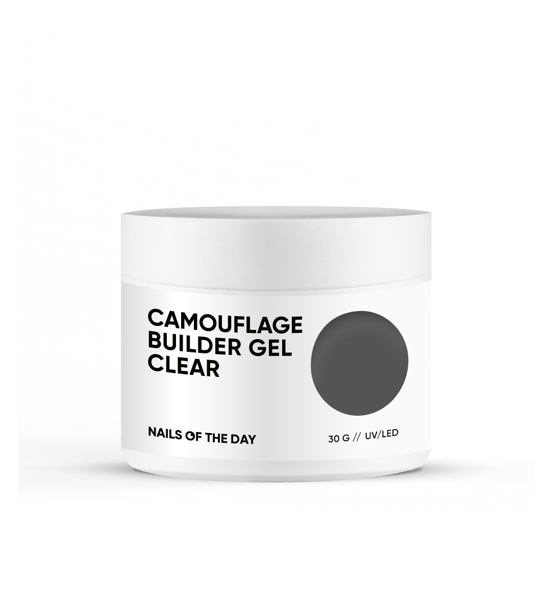 ᐉ NOTD Builder Gel Camouflage Сlear, 30 ml, прозорий густий будівельний