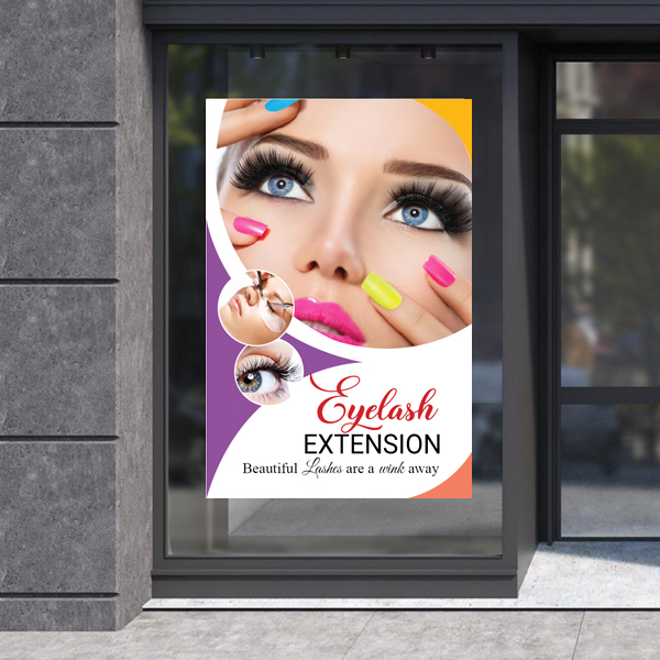 Eyelash Extension Decals Nail Salon Spa Printing