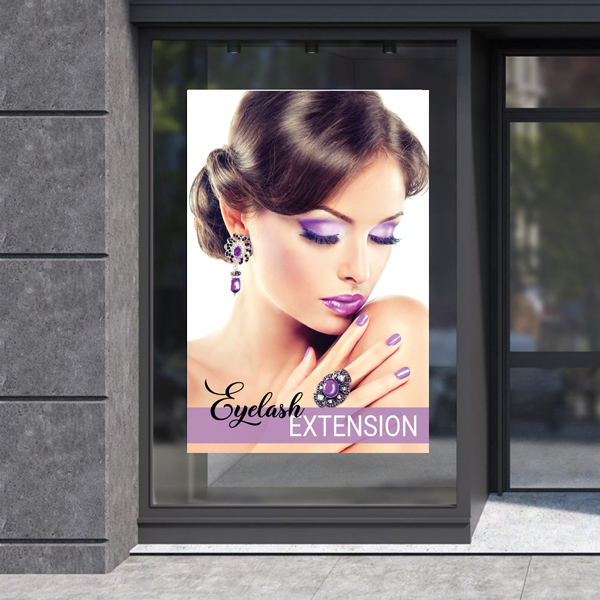 Eyelash Extension Decals Nail Salon Spa Printing