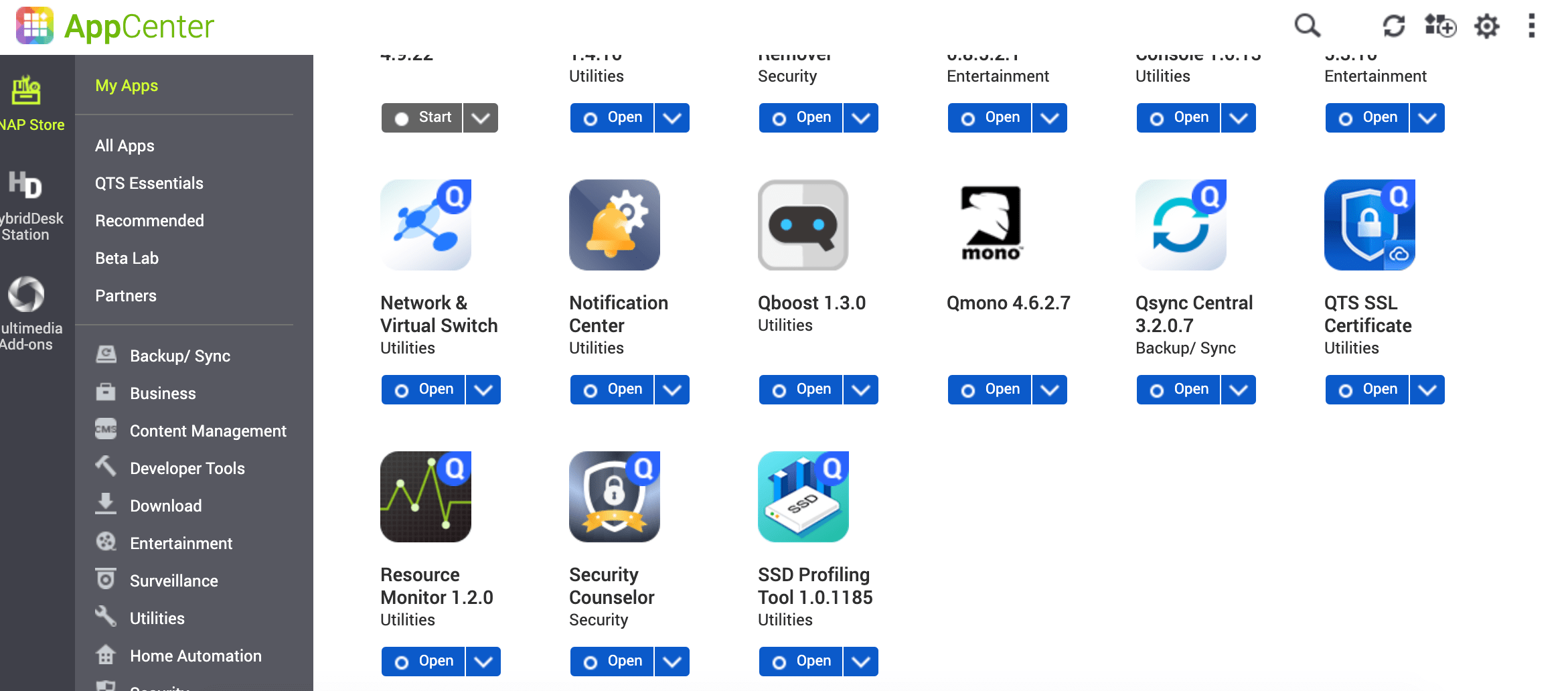 Getting rid of unnecessary QNAP apps Streaming Audio Naim Audio