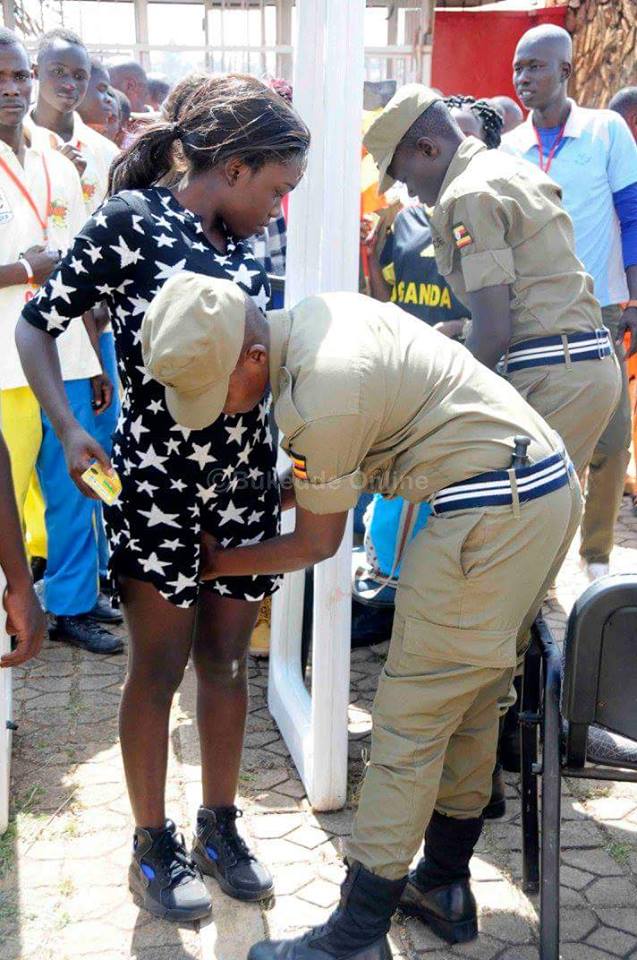 PHOTOS of Ugandan Police ‘Fondling’ Women in the Name of Security Checks