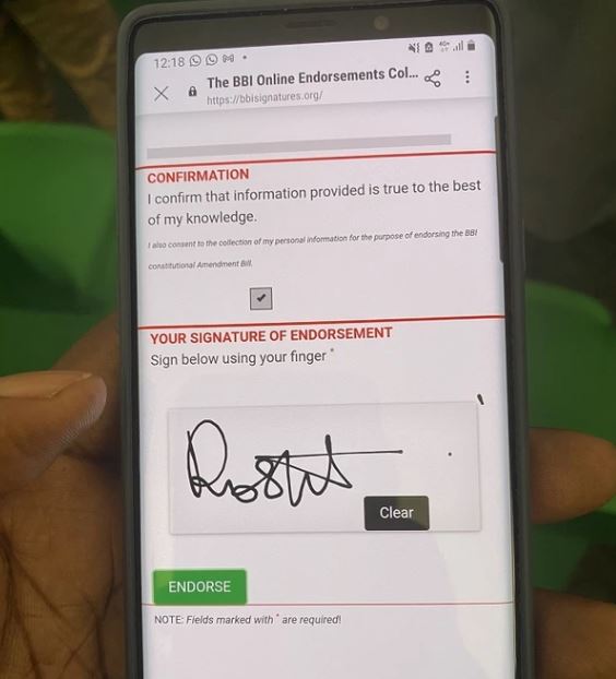 App Developed For BBI Signature Collection