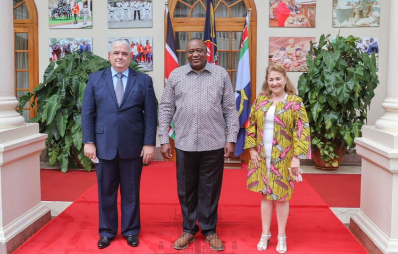 Uhuru Bids Farewell To Cuban Envoy, Meets ExBritish PM Tony Blair