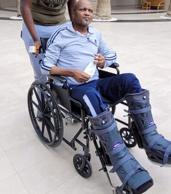 Moses Kuria PICTURED in Wheelchair, Allowed Back to Kenya Nairobi Wire
