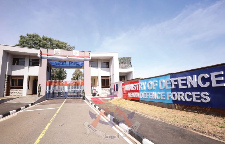 PHOTOS KDF Boss Commissions Ulinzi Main Gate House at the Defence