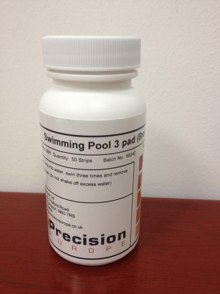 POOL, 3 PAD(Bromine) PLASTIC STRIPS (pH, Bromine, Alkalinity) Najem