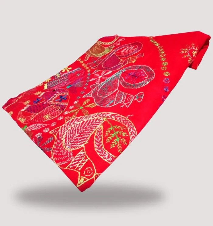 Traditional Nakshi Kantha Bed Cover From Bangladesh Nakshi Bazar