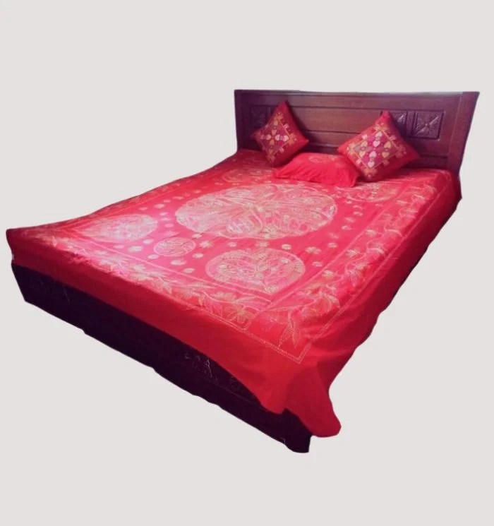 Traditional Nakshi Kantha Bed Cover From Bangladesh Nakshi Bazar