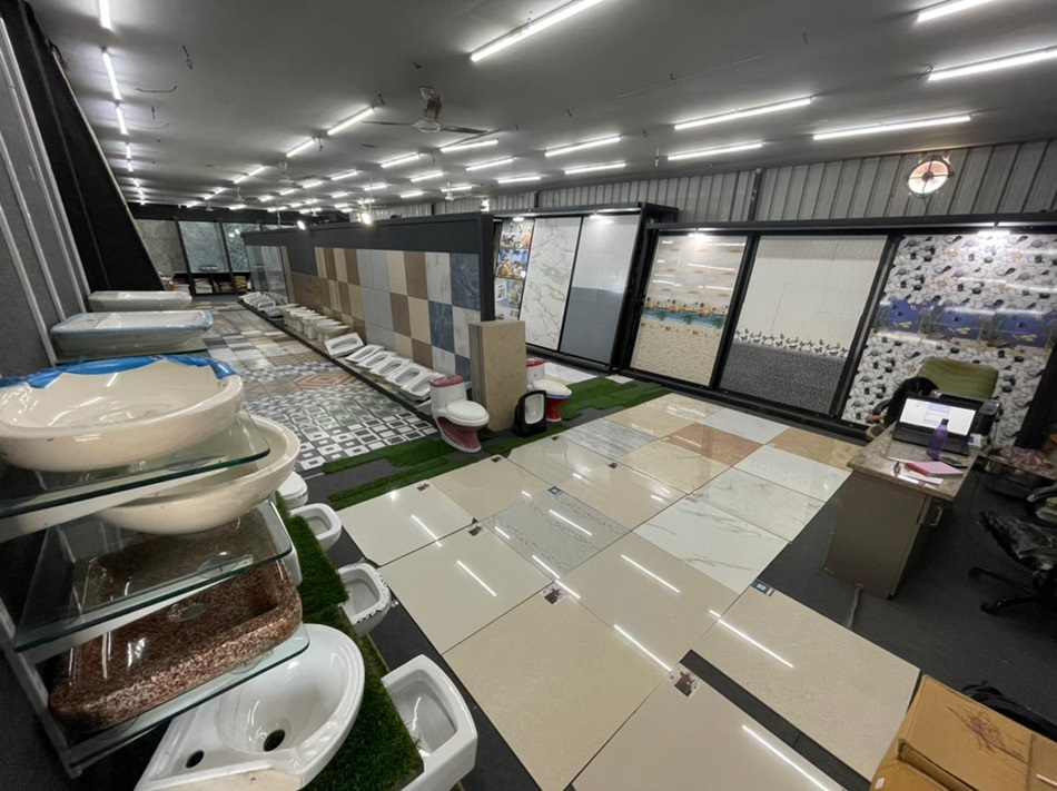 Show Room supplier of all types of ceramic tiles and sanitaryware in
