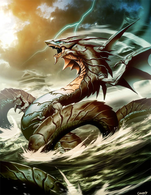 22 Cool Water Dragon Illustrations Naldz Graphics