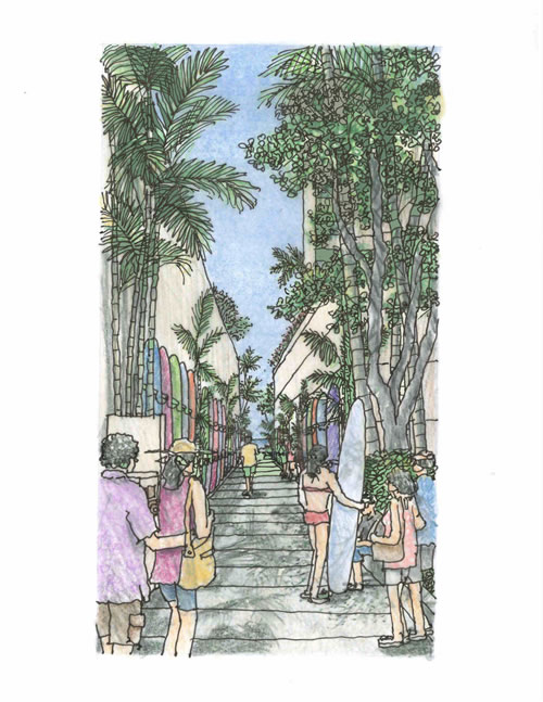 Waikiki Surfboard Rack Rental Surfboard Storage Locker Rental in Waikiki