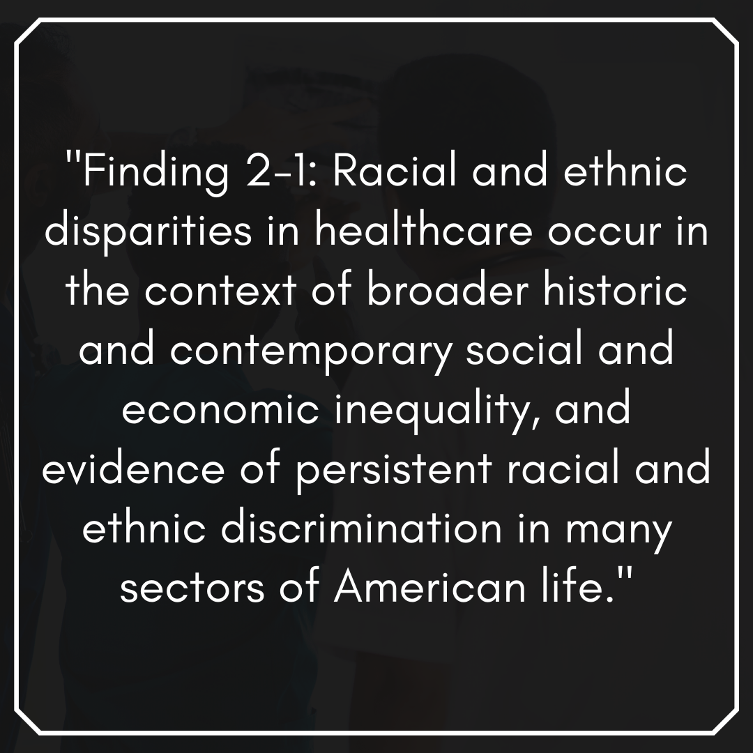 Unequal Treatment National Academy of Medicine