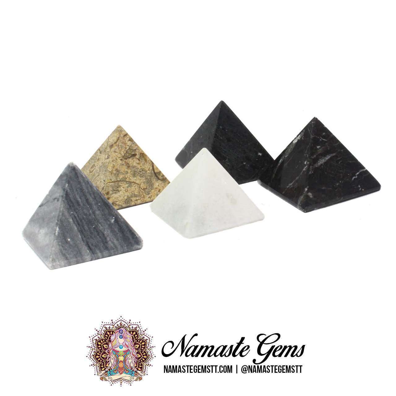 Marble Pyramid Namaste Gems TT