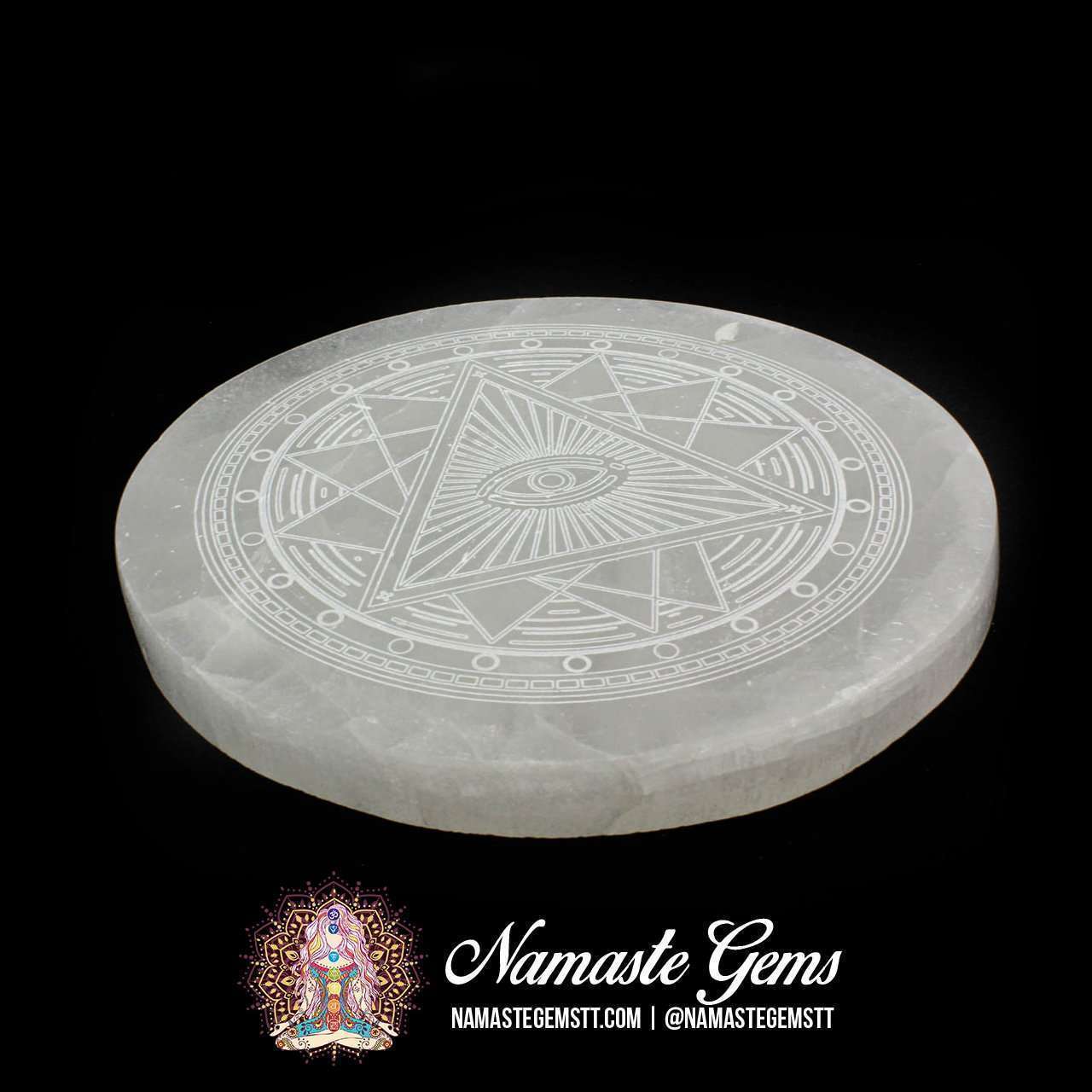Selenite Charging Plate Namaste Gems TT