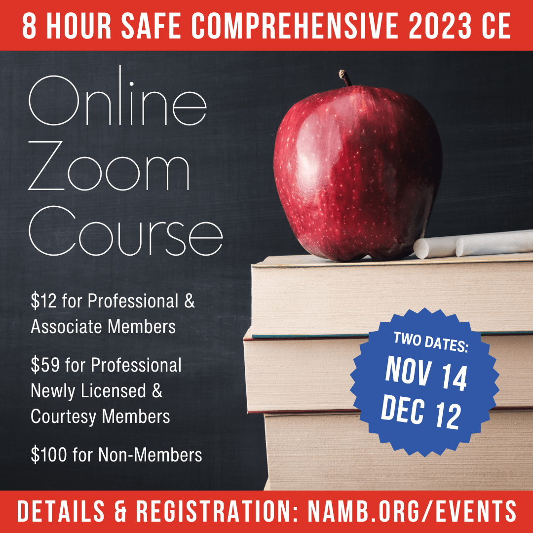 8 Hour SAFE Comprehensive 2023 CE Course No. 15411 National