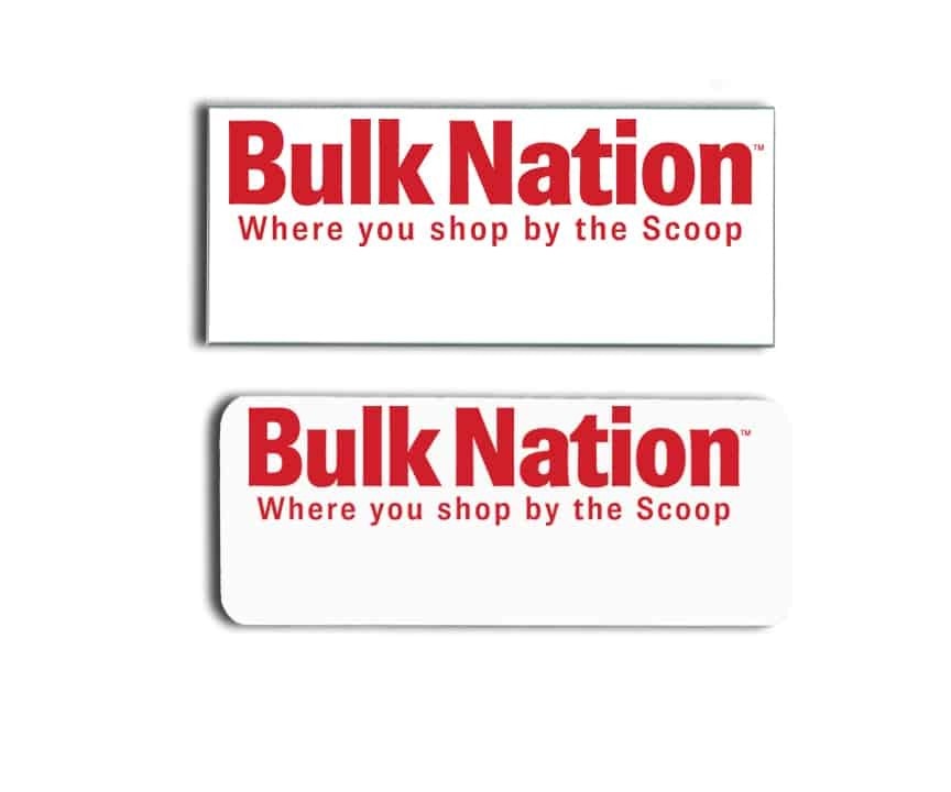 Bulk Nation name badges