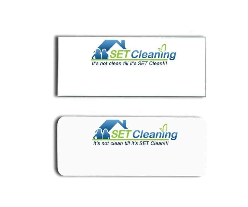 Set Cleaning name badges