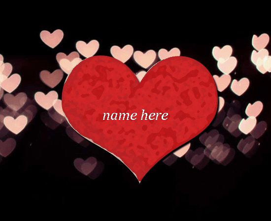 write your love name on gif love heart