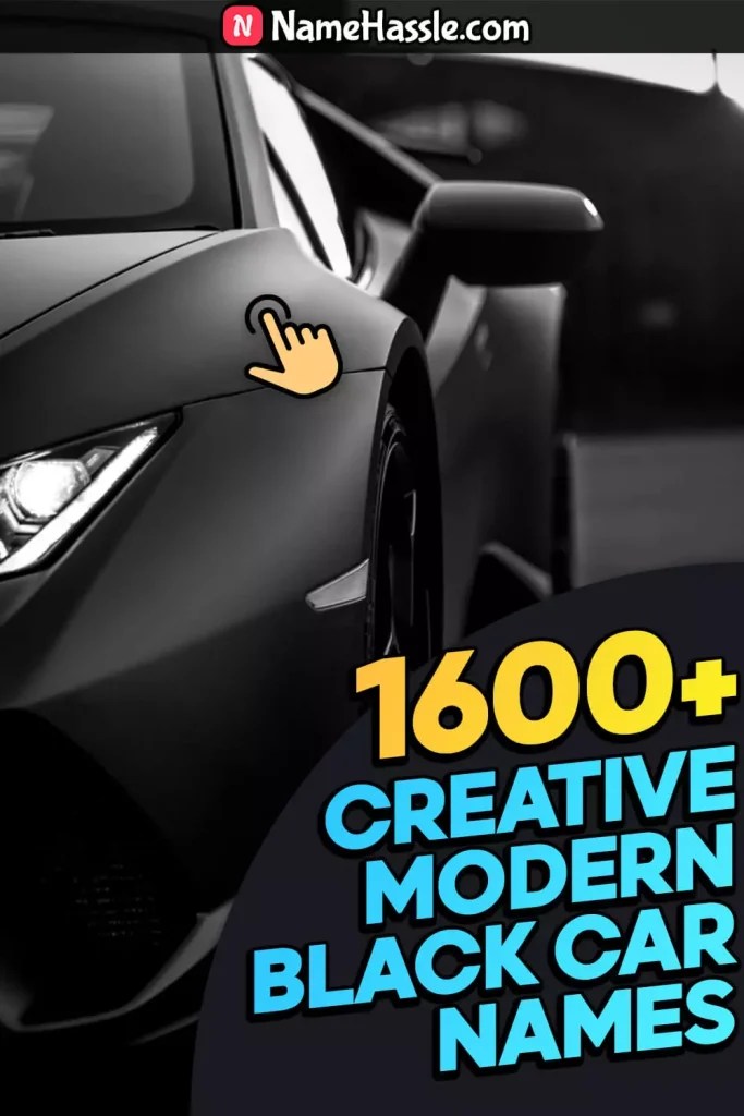 1200+ Best Black Car Names Ideas (Generator) [September 2024]