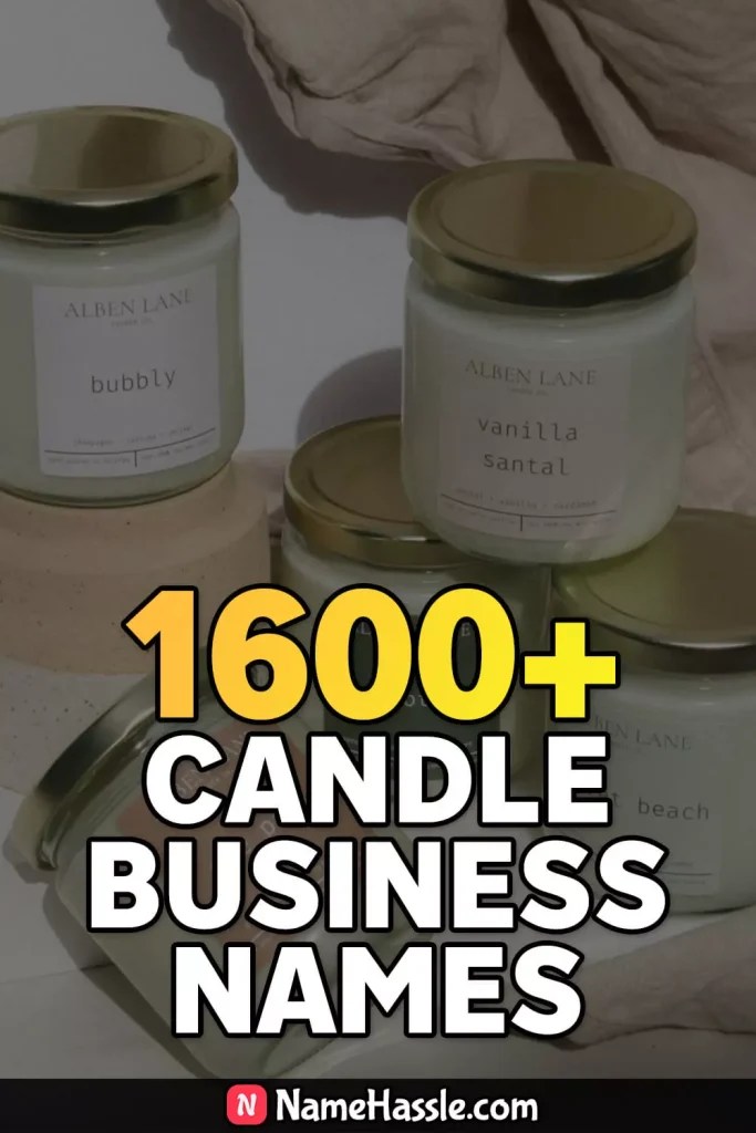 1600+ Best Catchy Candle Business Names (Generator) 2024
