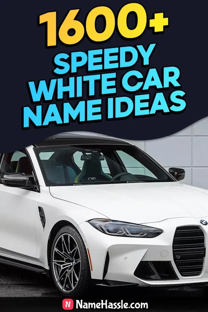 1600+ Best White Car Names Ideas (Generator) [October 2024]