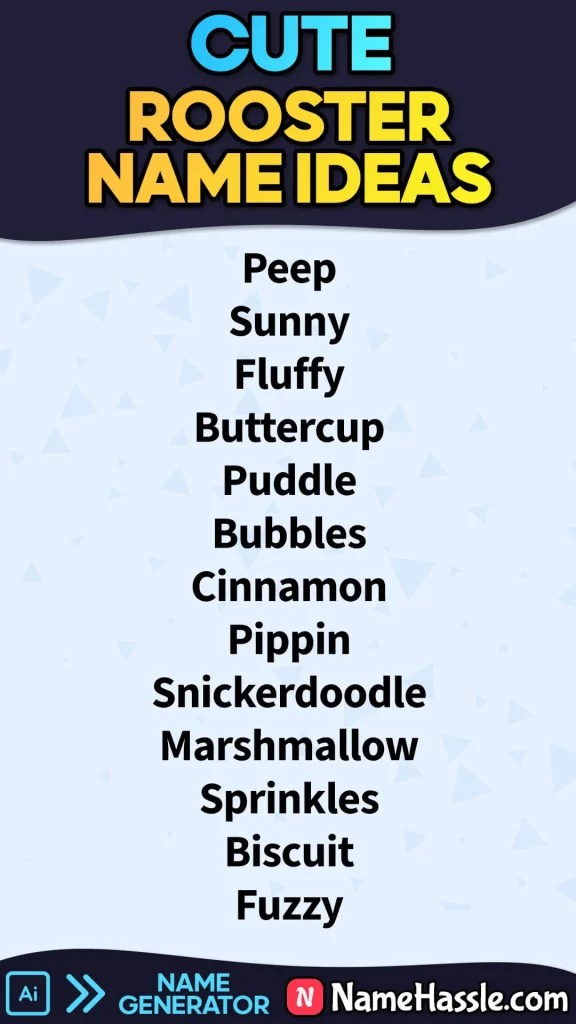 1600+ Unique & Catchy Rooster Names Ideas (Generator)