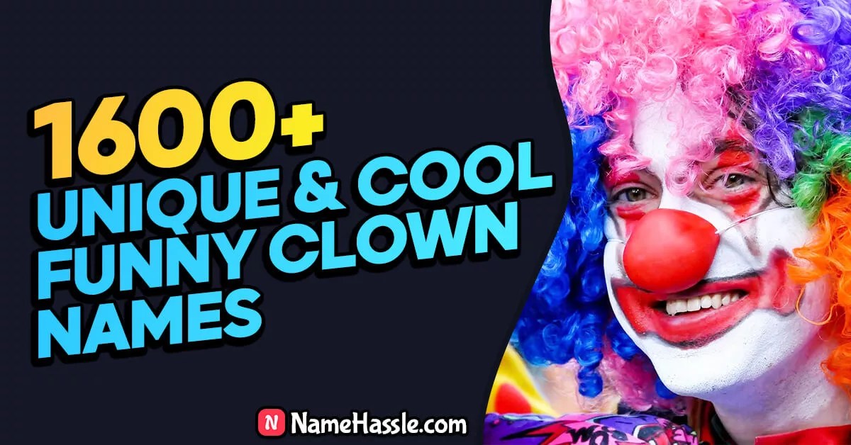 1600+ Creative Cool & Funny Clown Names (Generator) 2024