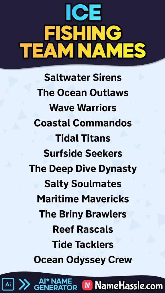 1600+ Unique & Funny Fishing Team Names Ideas (Generator)