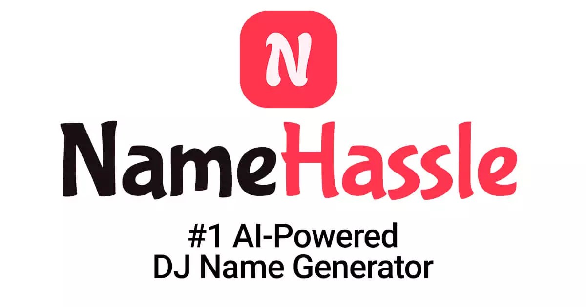 The Best DJ Name Generator 🎧 in 2024 + Free Logo 🎁