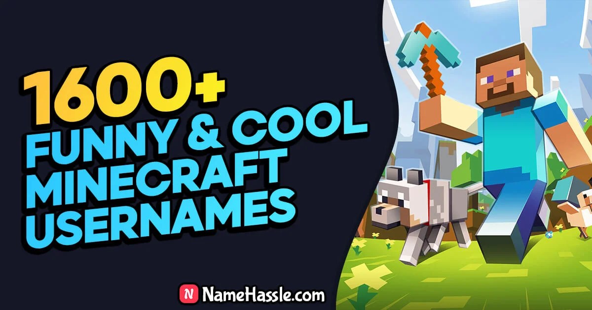 1600+ Unique Minecraft Usernames Ideas (Generator) [2024]