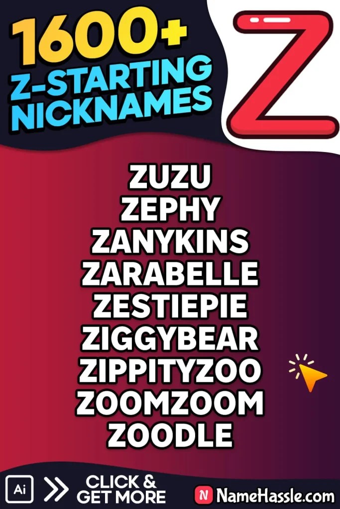 1246+ Unique Nicknames That Start With Z (Generator) [2024]