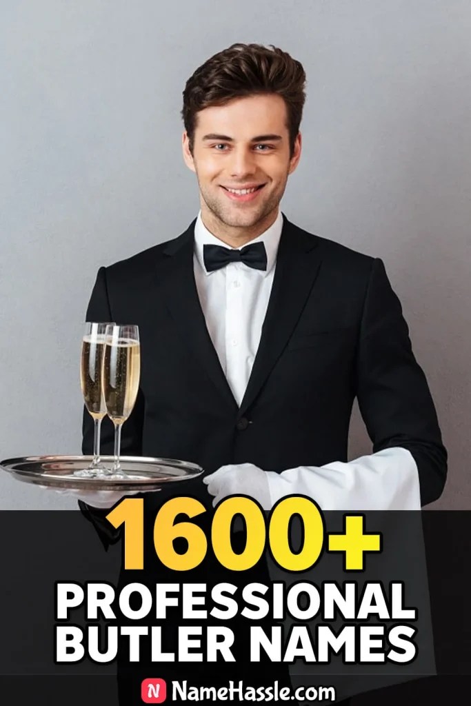 1160+ Unique Professional Butler Names (Generator) in [2024]