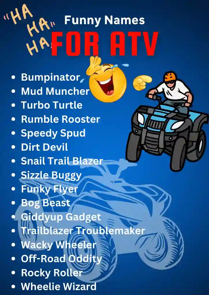 470+ Funny ATV Nicknames Drive While Laughing