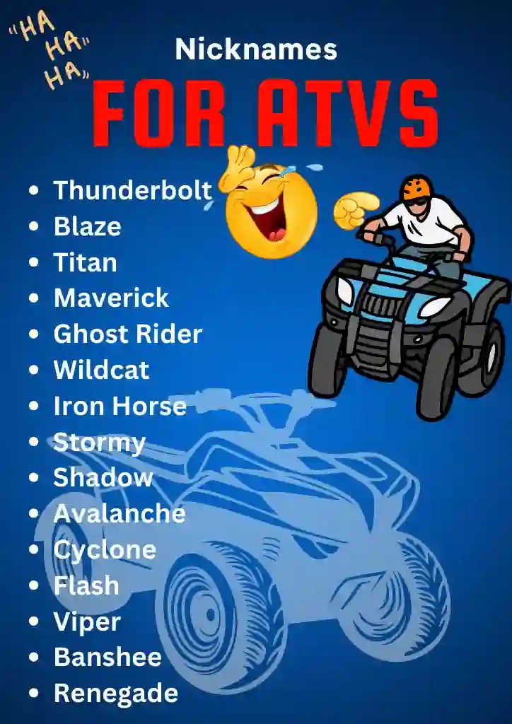 470+ Funny ATV Nicknames Drive While Laughing