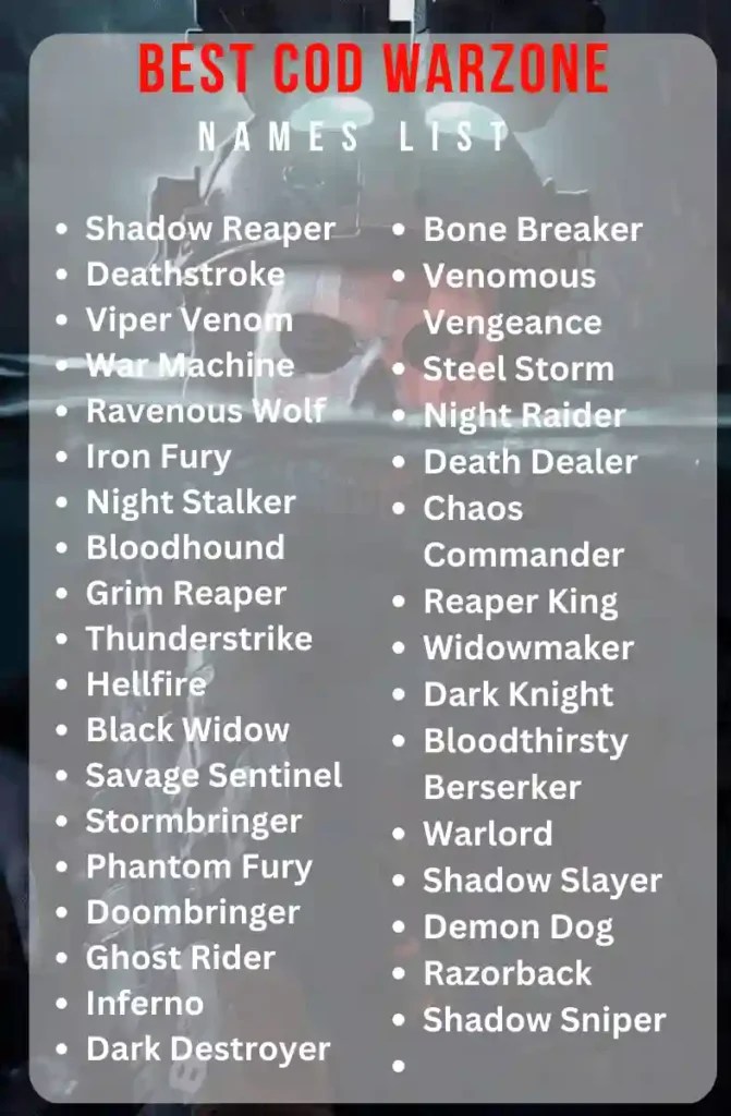 550+ Funny COD Warzone Names (Popular, Cool, & Catchy Ideas)