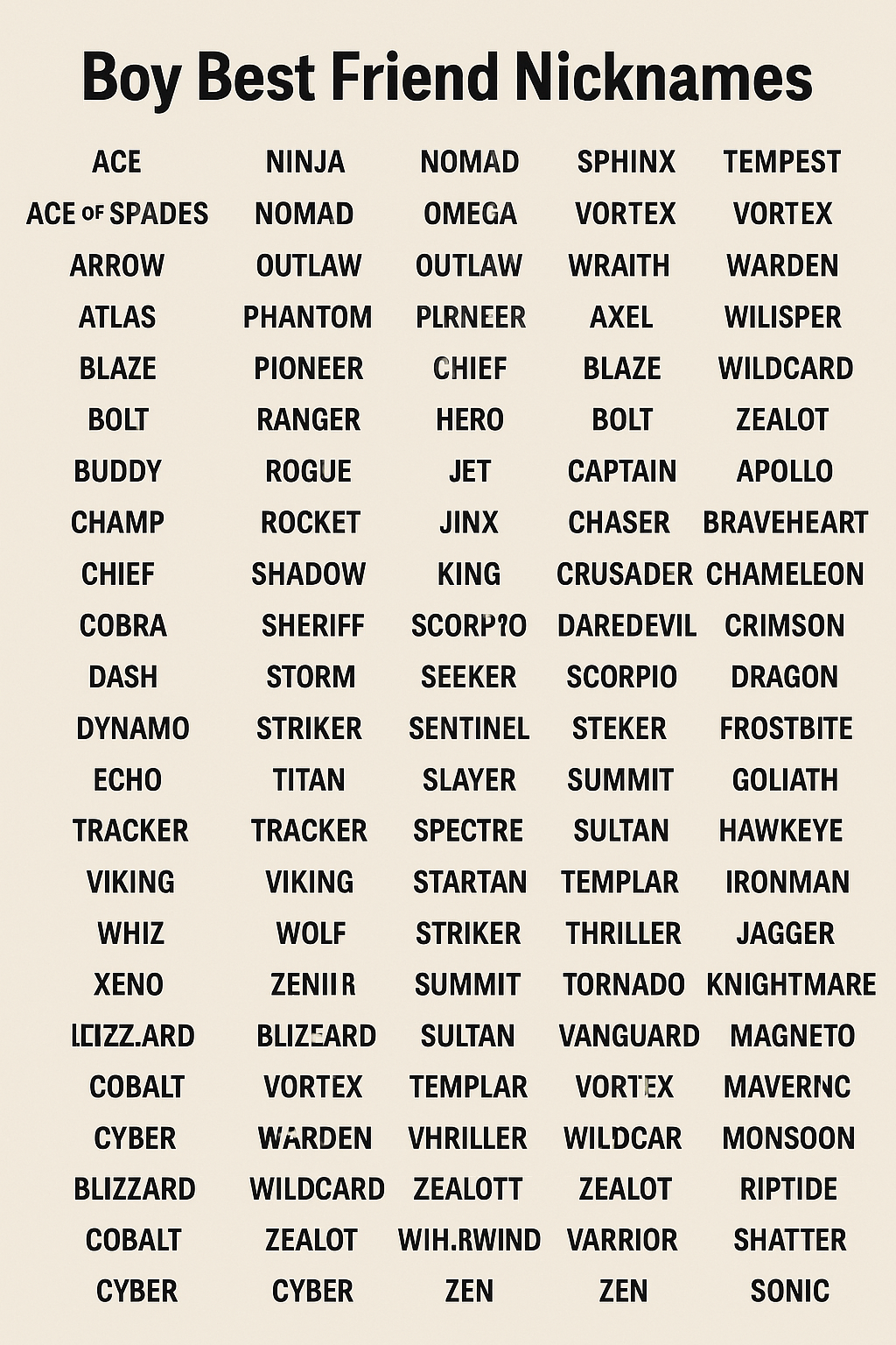 2000+ Boy Best Friend Nicknames 2024(04)