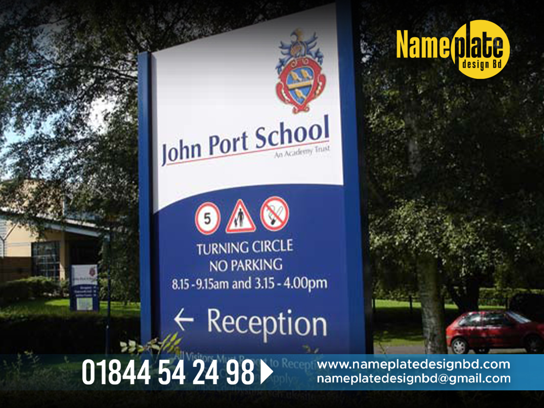 School and College Name Plate Signage, BestNamePlateBD Name Plate