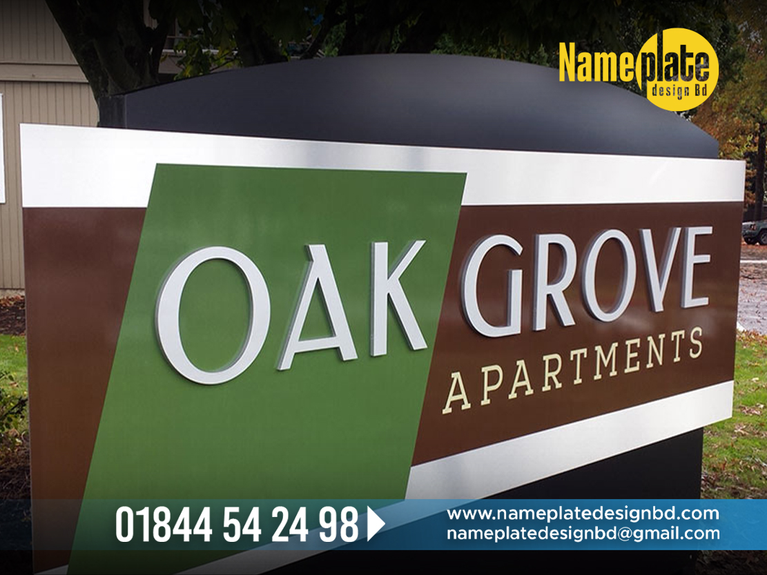 Apartment Name Plate Design in Dhaka Bangladesh, Best Name Plate Maker